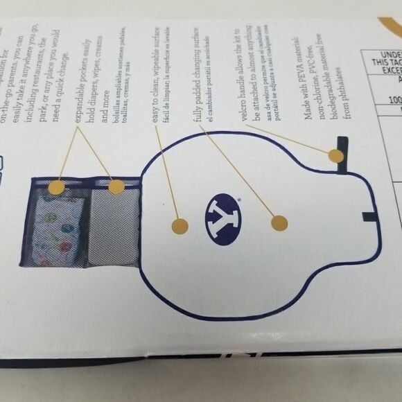 Cozy Cover On The Go Changing Pad. BYU PROVO UTAH - Picture 6 of 10